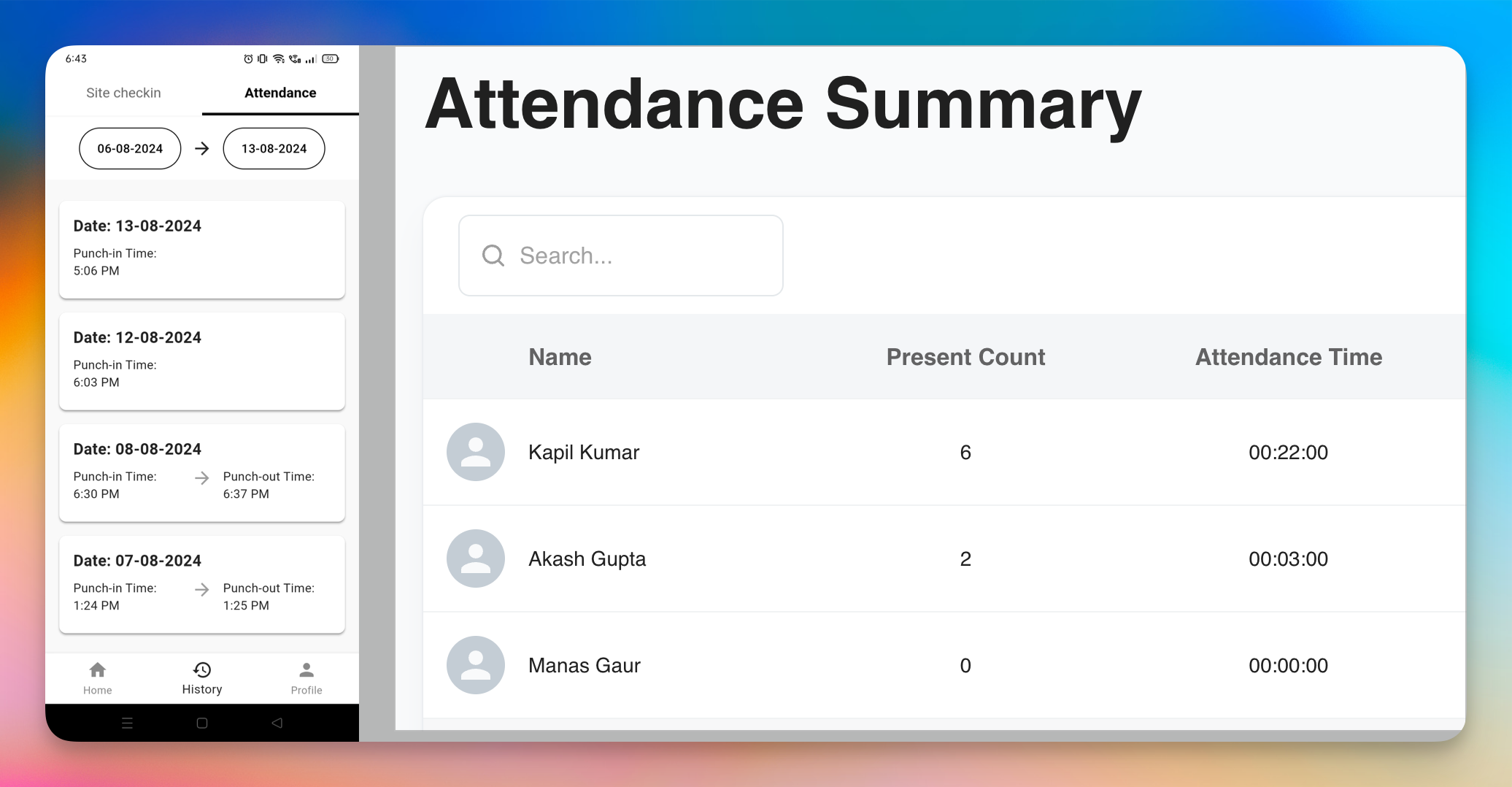 Attendance Report